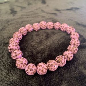 Purple beaded bracelet